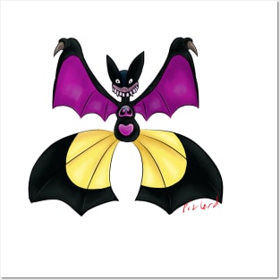 Grinning bat Posters and Art